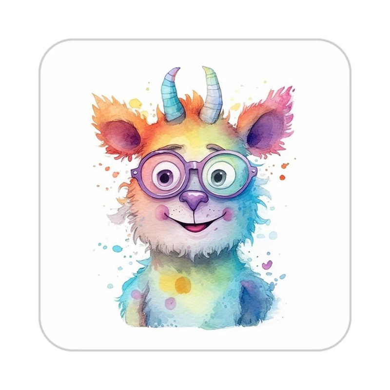 زیر لیوانی کاکتی طرح حیوانات رنگی مدل mp27050