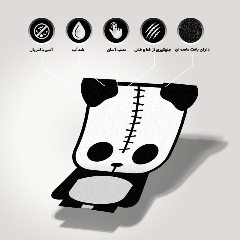 استیکر لپ تاپ طرح  panda  کد ST-186