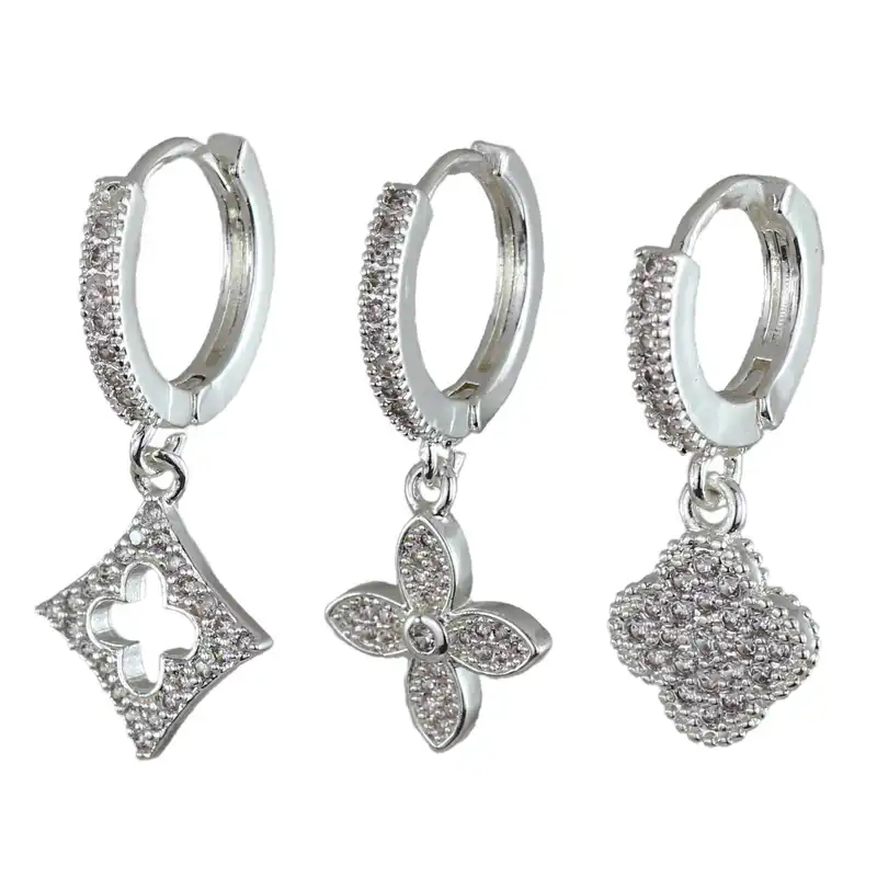 گوشواره زنانه وای اس ایکس مدل ear667 بسته سه عددی