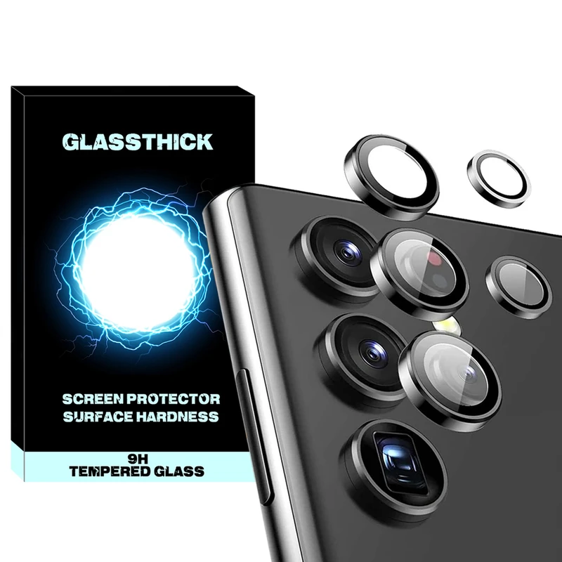 محافظ لنز دوربین گلستیک مدل Ring-Metal-GL مناسب برای گوشی موبایل سامسونگ Galaxy S24 Ultra
