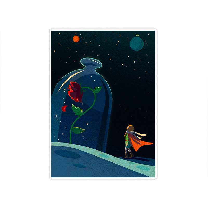 استیکر تزئینی موبایل و تبلت ماسا دیزاین مدل stkv0164 طرح شازده کوچولو