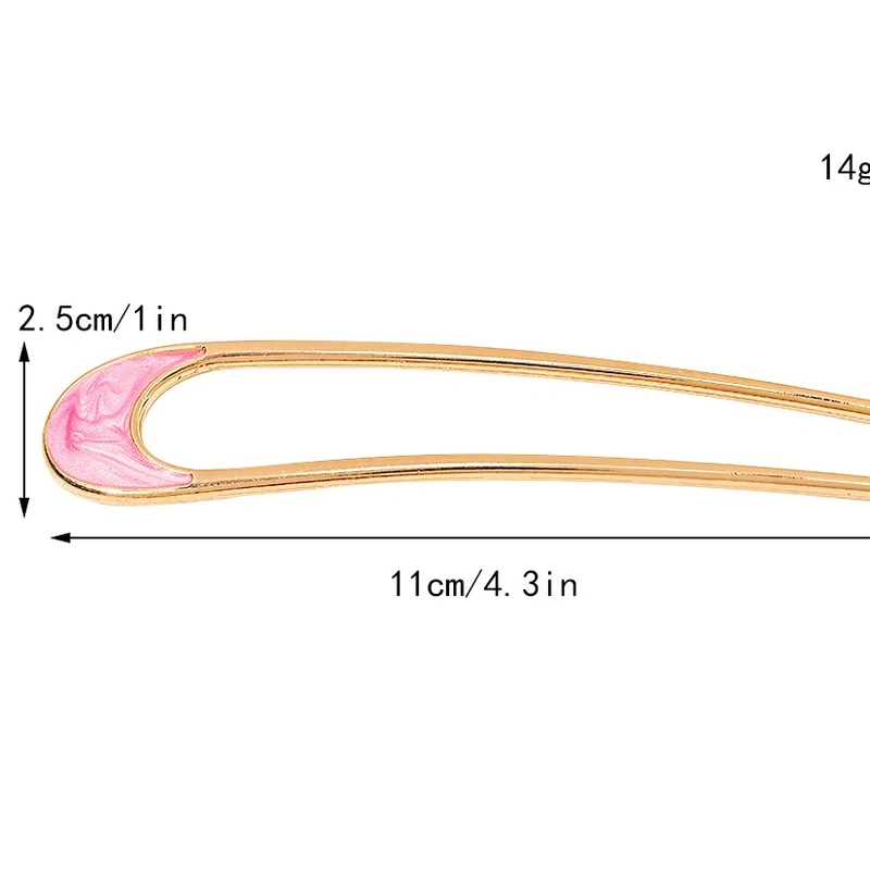 عکس شماره 5 : گیره مو زنانه مدل کانزاشی دو شاخه
