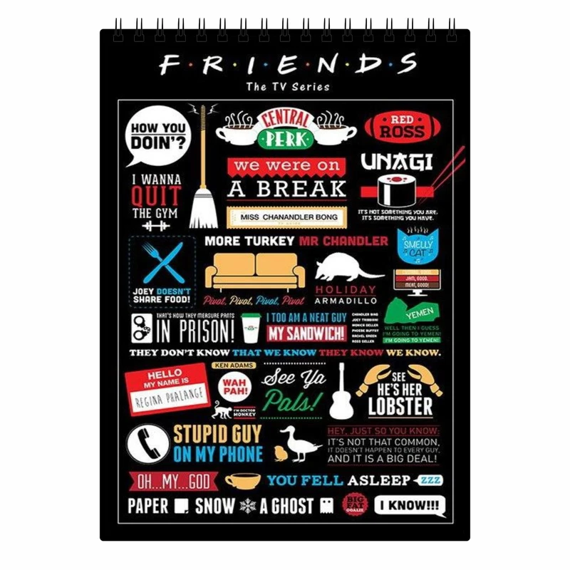  دفتر نقاشی لنکامر مدل فرندز کد A5-222msk