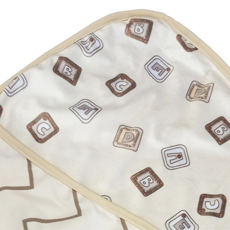 پتوی کودک مدل الفبا سایز 75x75 سانتی متر