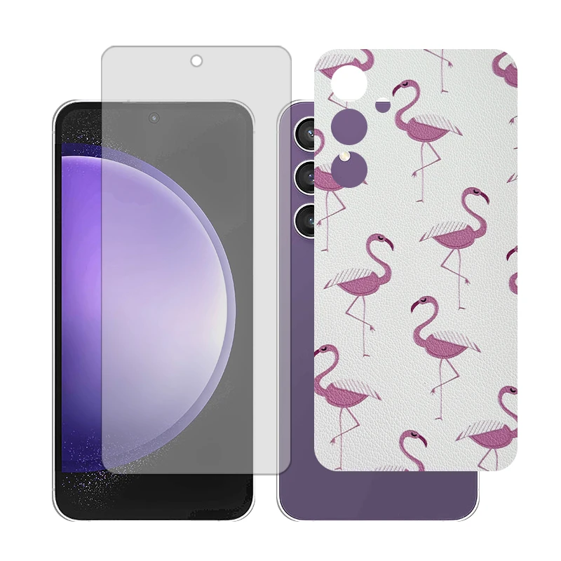 محافظ صفحه نمایش مات گلس مدل Together مناسب برای گوشی موبایل سامسونگ Galaxy S23 FE به همراه برچسب پوششی پشت گوشی  