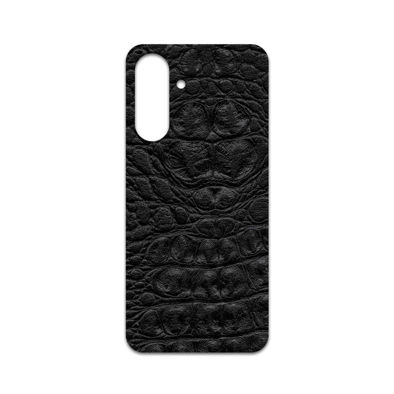 برچسب پوششی ماهوت مدل Black-Crocodile-Leather مناسب برای گوشی موبایل سامسونگ Galaxy A17 4G