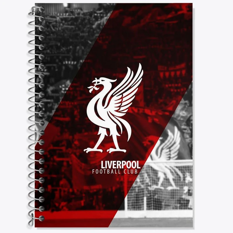 دفتر زبان 50 برگ خندالو مدل دو خط طرح باشگاه لیورپول کد 26958