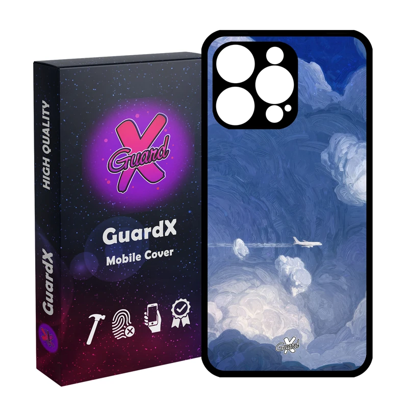 کاور گارد ایکس طرح هواپیما مدل Glass10597 مناسب برای گوشی موبایل اپل iPhone 15 Pro Max