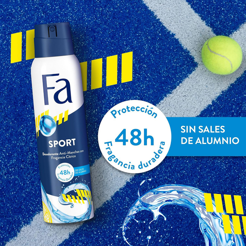 اسپری دئودورانت مردانه فا مدل Sport حجم 150 میلی لیتر اسپری دئودورانت مردانه فا مدل Sport حجم 150 میلی لیتر
