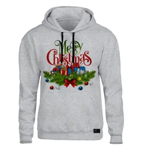 هودی مردانه مدل کریسمس 1 کد SHZ41 رنگ طوسی