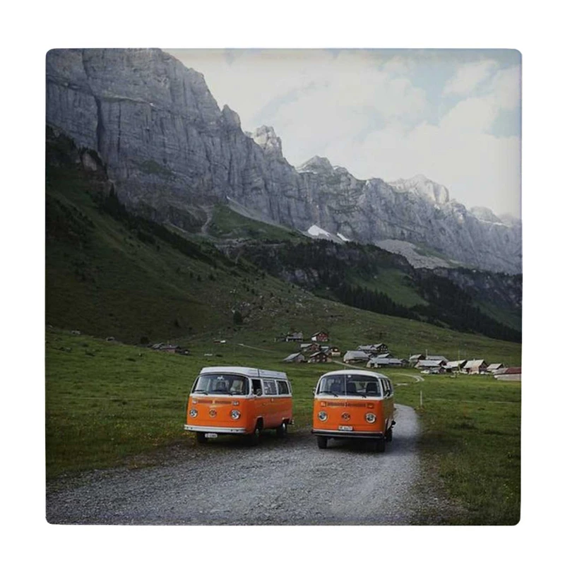 زیر لیوانی طرح فولکس واگن و منظره کوهستانی کد    3281397_745