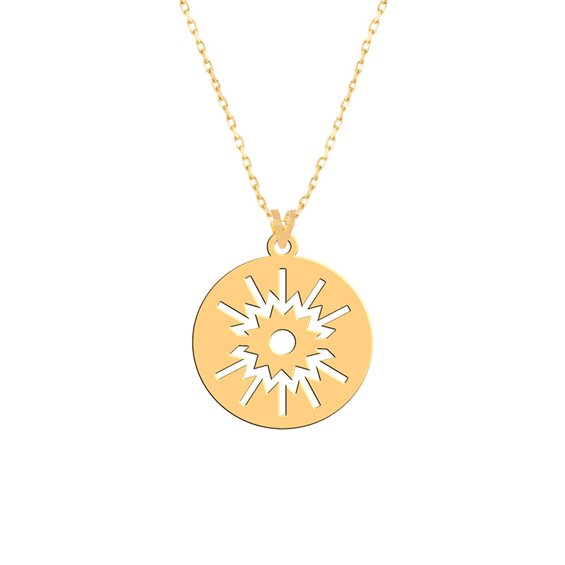 گردنبند طلا 18 عیار زنانه فرشته مدل اسلیمی WNLZ-000083