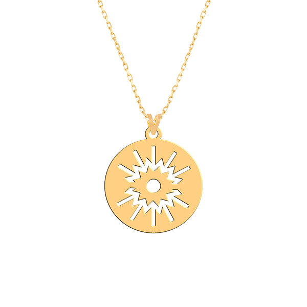 گردنبند طلا 18 عیار زنانه فرشته مدل اسلیمی WNLZ-000083