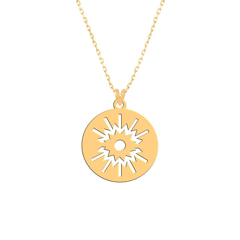 گردنبند طلا 18 عیار زنانه فرشته مدل اسلیمی WNLZ-000083 - - 2