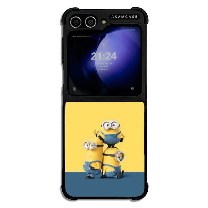 کاور آکام مدل AMC-WSGZFLIP5-MINIONS4 مناسب برای گوشی موبایل سامسونگ Galaxy Z Flip 5