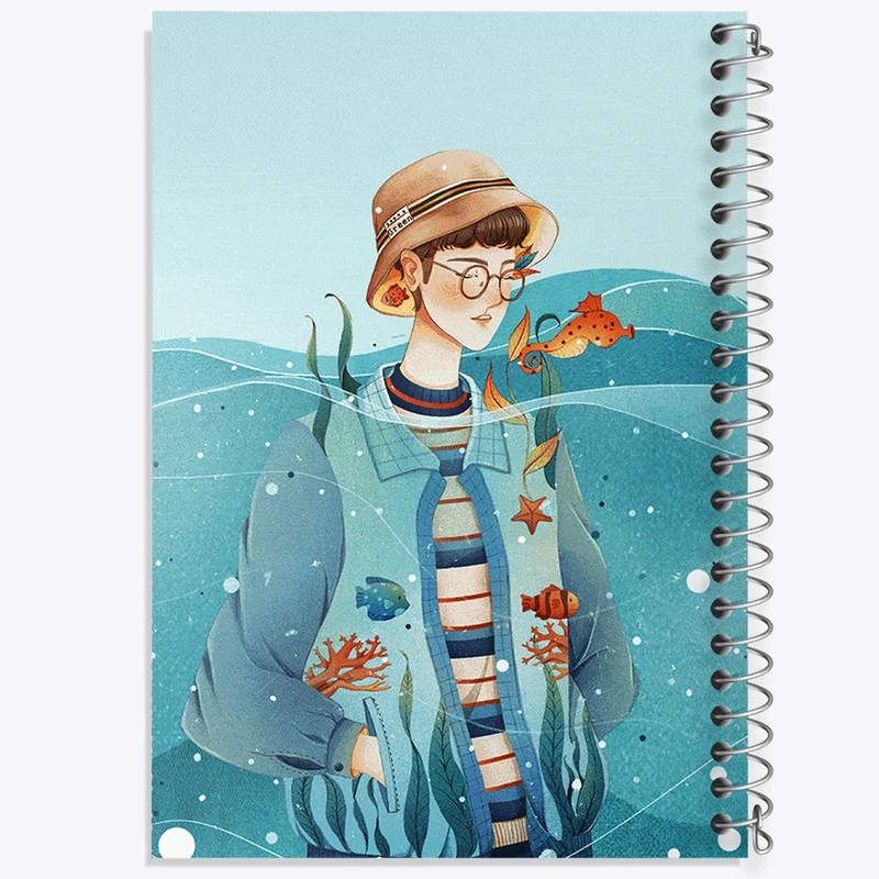 دفتر شطرنجی 50 برگ خندالو طرح پسرانه کد N3107