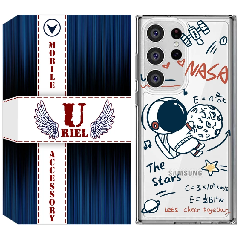 کاور یوریل مدل Clear کد 27 طرح ناسا مناسب برای گوشی موبایل سامسونگ Galaxy S23 Ultra