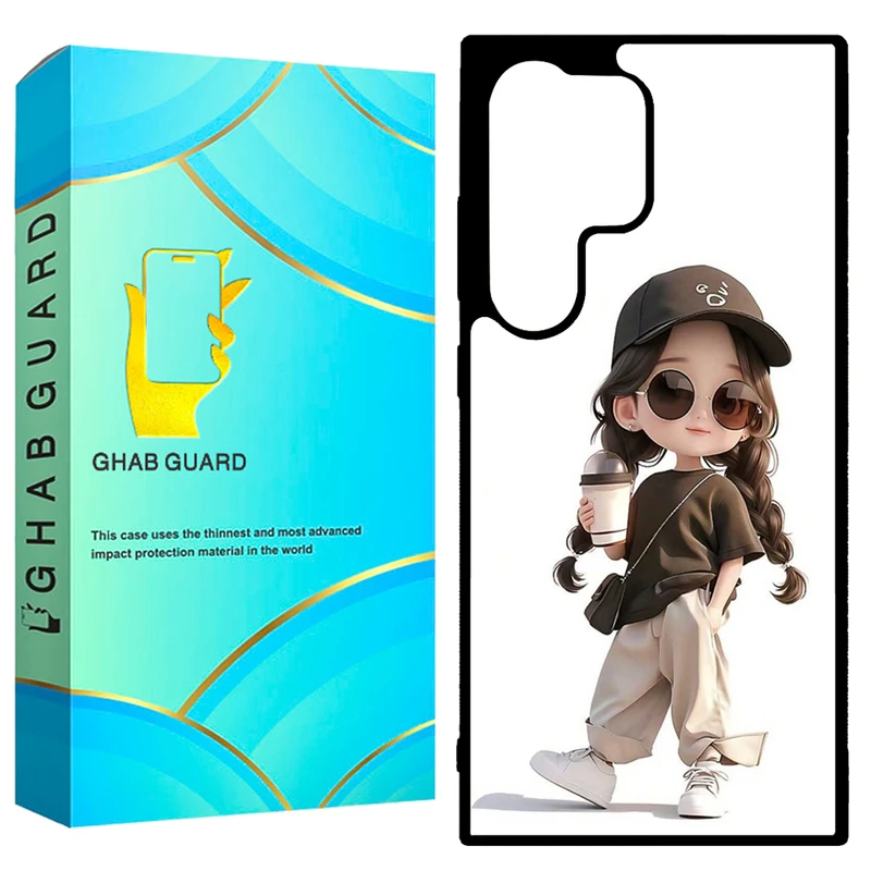  کاور قاب گارد طرح دختر مدل GCHPD24U مناسب برای گوشی موبایل سامسونگ Galaxy S24 Ultra 5G  