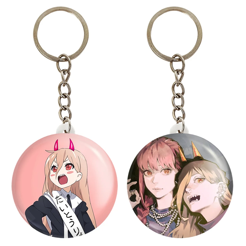 جاکلیدی خندالو مدل پاور و ماکیما انیمه مرد اره ای کد 1795717966 مجموعه 2 عددی