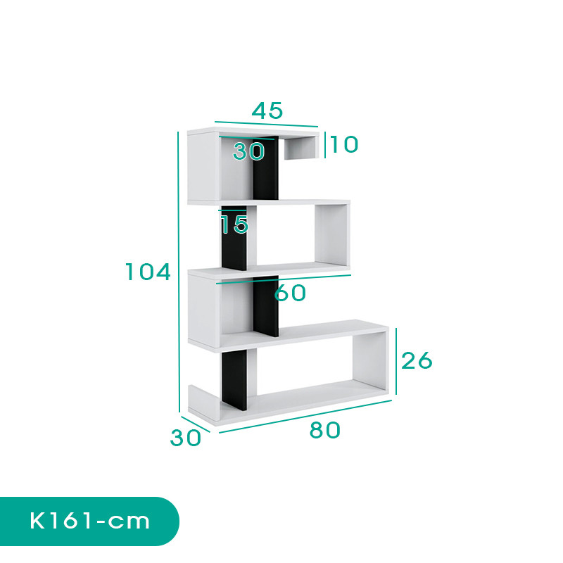 کتابخانه اسمردیس مدل K161 - MDF