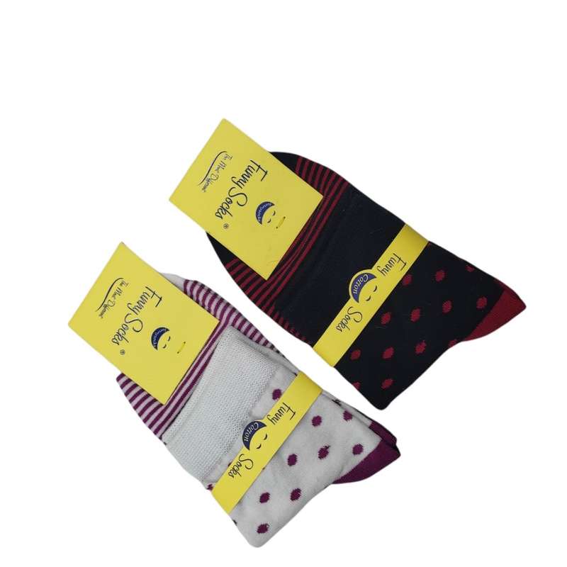 جوراب دخترانه فانی ساکس مدل T11 بسته دو عددی