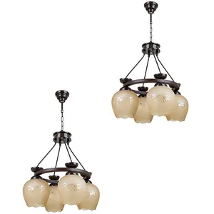  لوستر چهار شعله چشمه نور کد G562/4-4-Pro بسته دو عددی