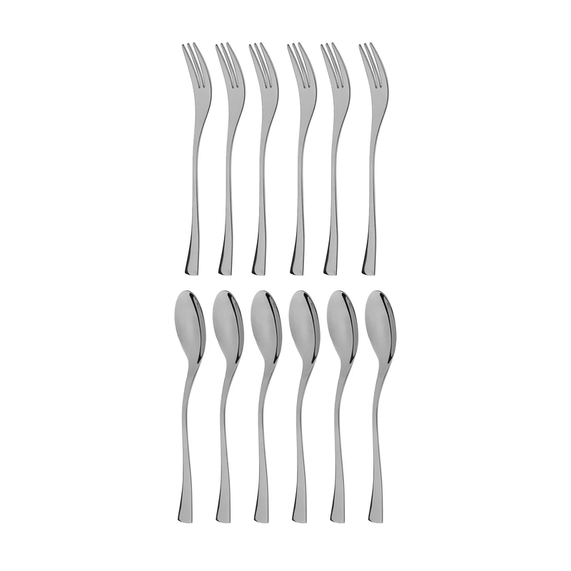 سرویس قاشق و چنگال 12 پارچه داماس مدل آوید