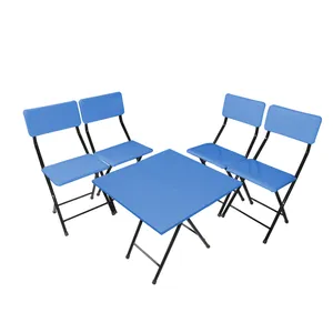 میز و صندلی ناهارخوری چهار نفره میزیمو مدل 2 تکه تاشو کد 2448