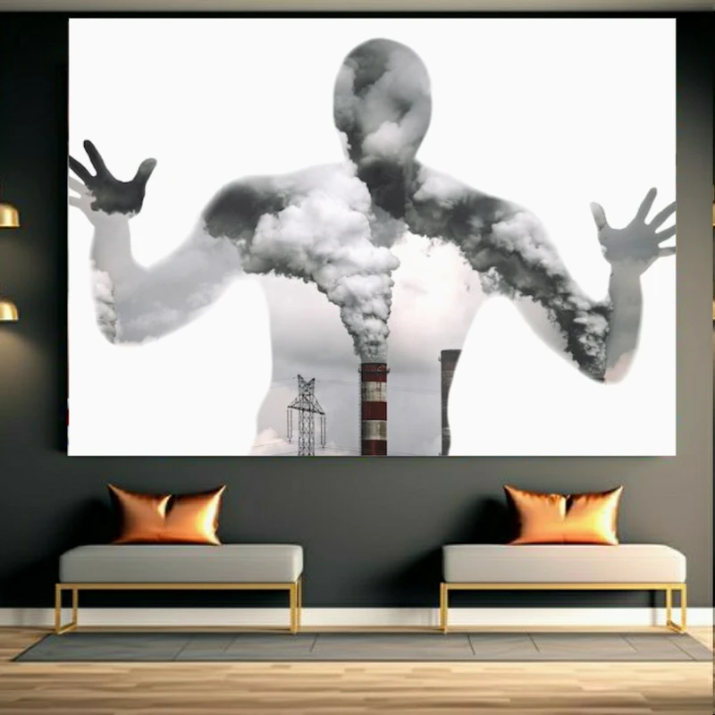 پوستر طرح مخمل سلامت انسان مدل آلودگی کد GR1356