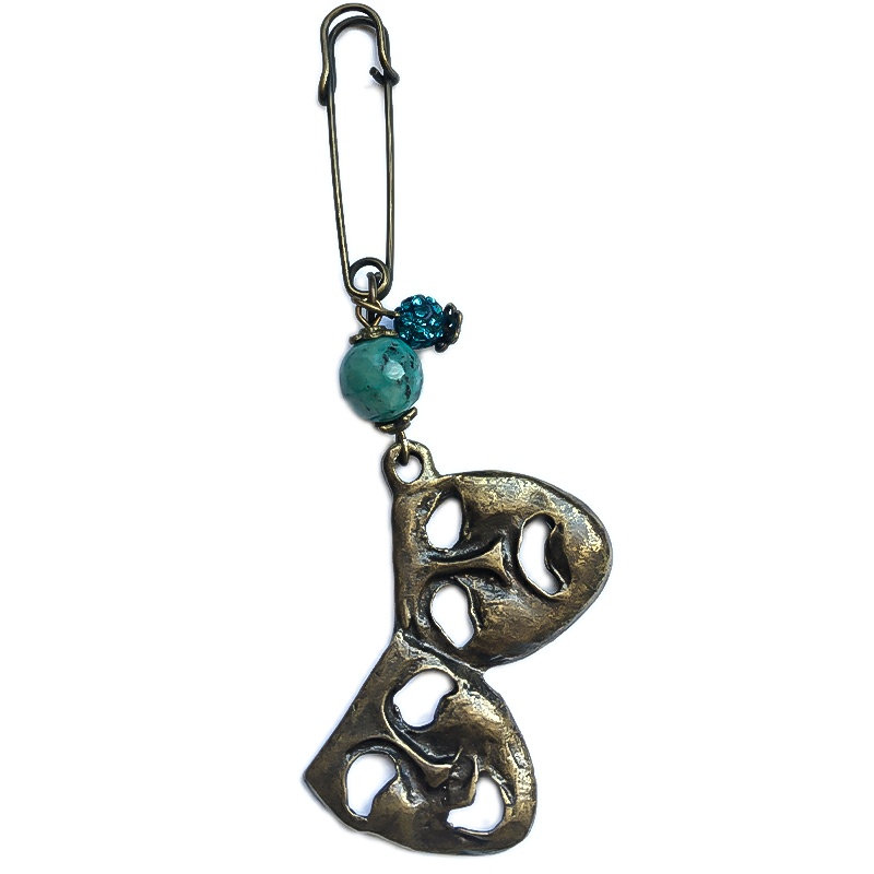 سنجاق سینه زنانه مدل رخ