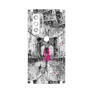 MAHOOT Collage of Catwalk Bridge-FullSkin Cover Sticker for Motorola Edge 20