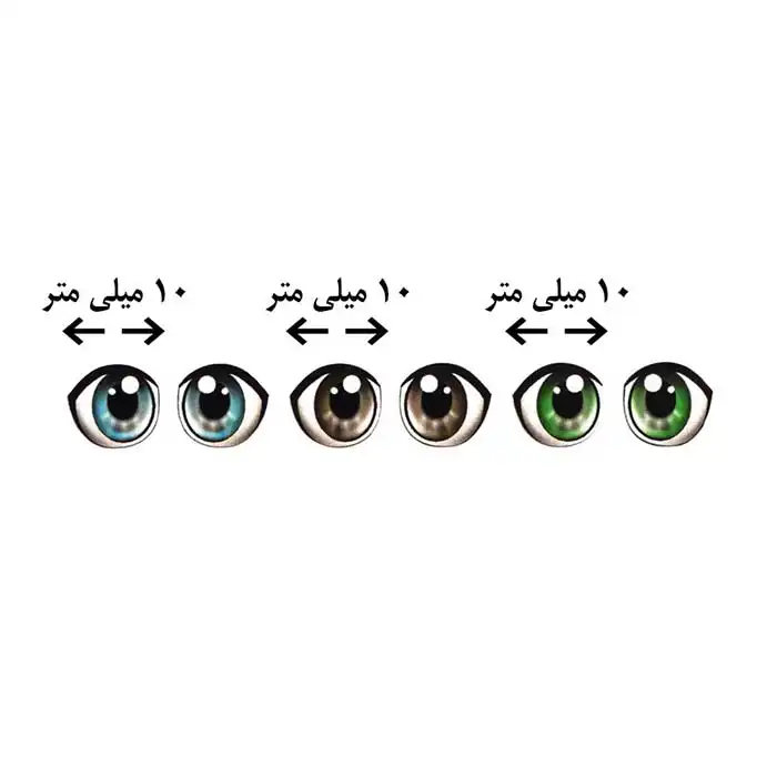 چشم عروسک مدل رزینی 10 میل کد 2 مجموعه 60 عددی