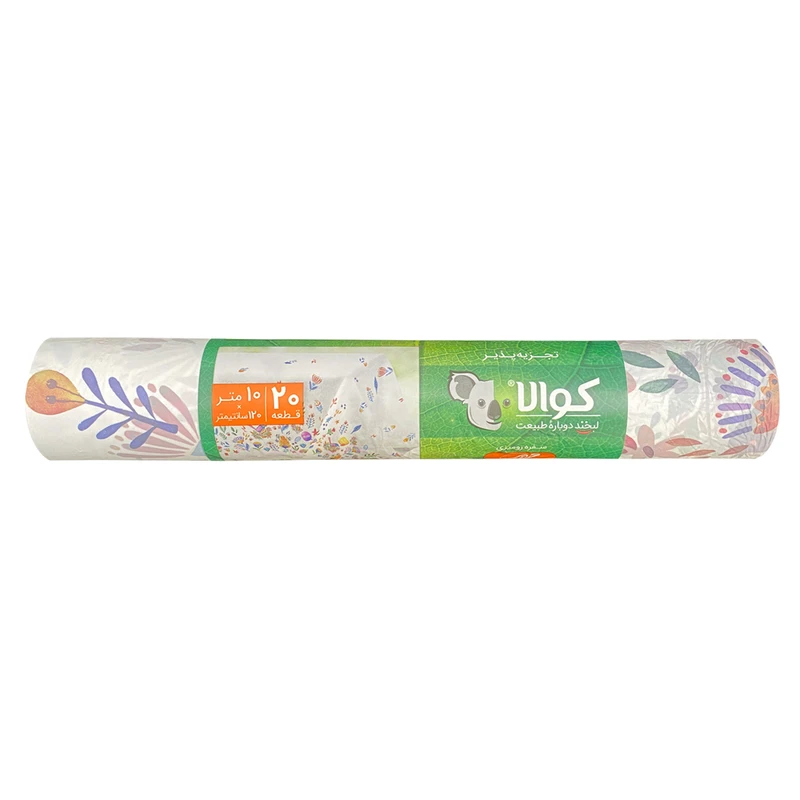 سفره یکبار مصرف کوالا مدل silk طرح پرنده رول 10 متری