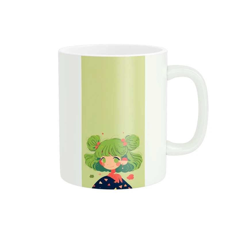 ماگ پاد آفرین طرح فانتزی مدل دخترانه کد 142