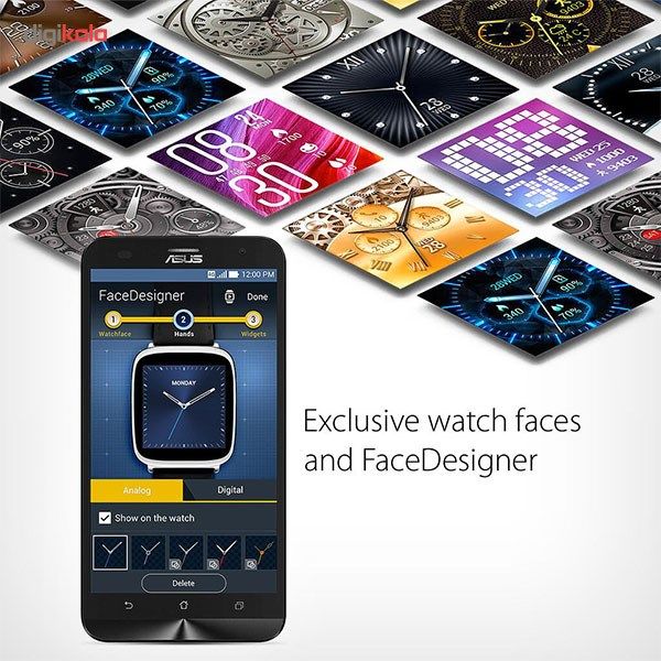 ساعت هوشمند ایسوس مدل Zenwatch 2 WI501Q New با بند لاستیکی و قابلیت شارژ سریع -  - 7