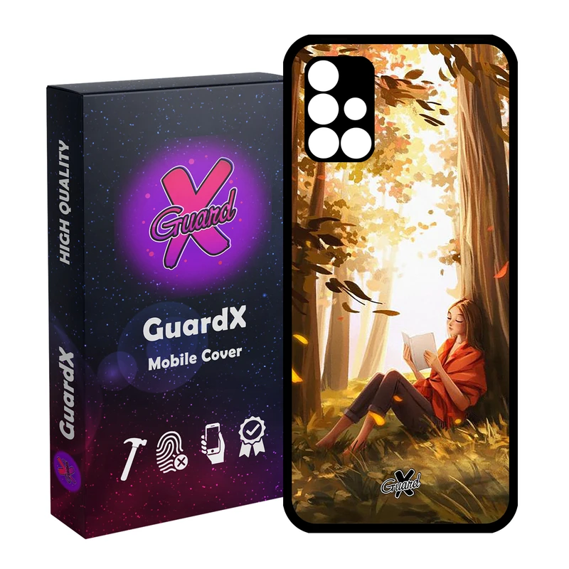 کاور گارد ایکس طرح دختر مدل Glass10276 مناسب برای گوشی موبایل سامسونگ Galaxy M31s