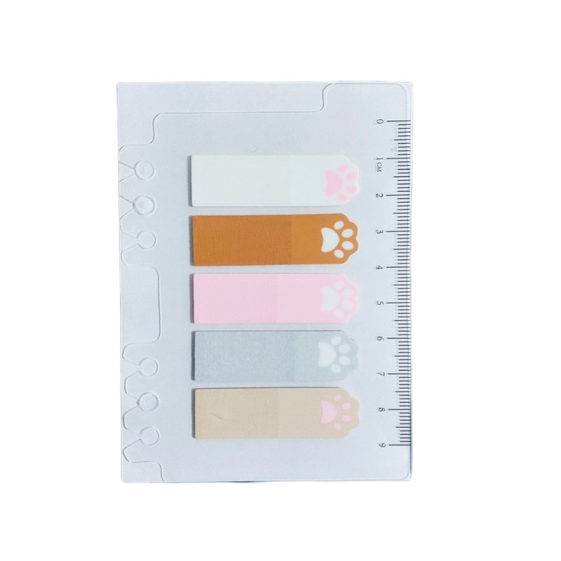 کاغذ چسب دار آنیدا مدل استیک نوت شفاف علامت گذار طرح پنجه