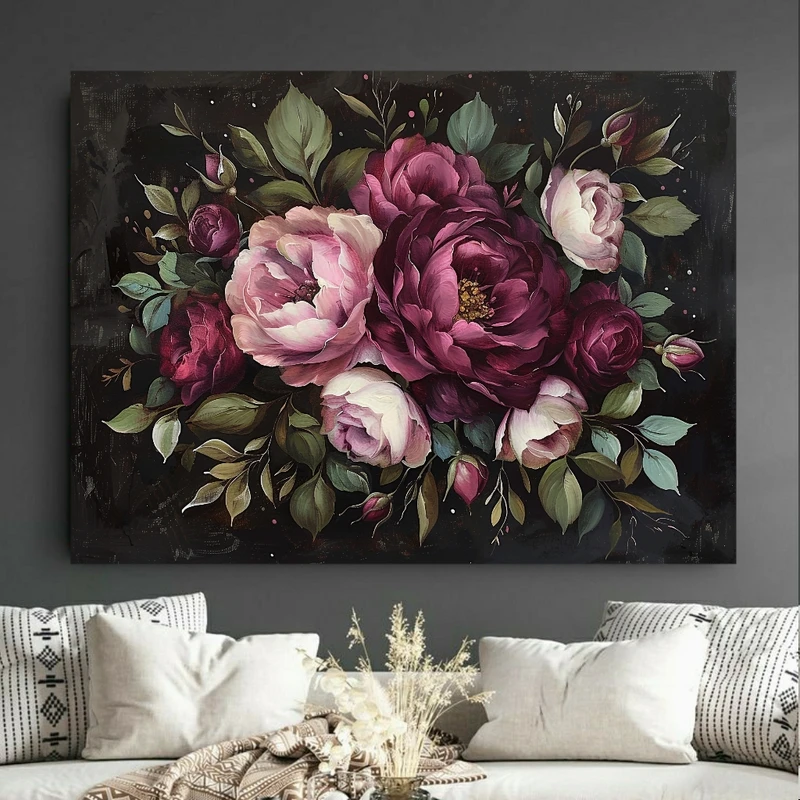 تابلو شاسی طرح گل مدل دسته گل کد Bk2020