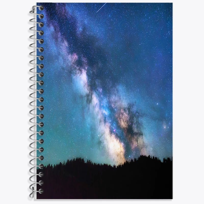 دفتر نت موسیقی 50 برگ خندالو طرح کهکشان (galaxy) کد F6714