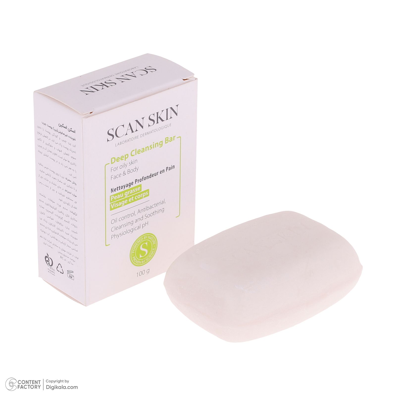 پن شستشو صورت و بدن اسکن اسکین مدل Deep Cleansing Bar مناسب پوستهای چرب وزن 100 گرم - - 6