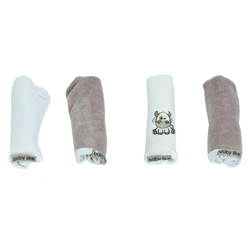 حوله کودک بیبی لایک مدل cow بسته 4 عددی