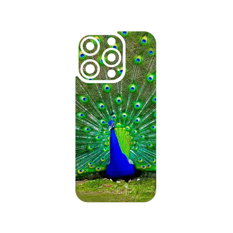 برچسب پوششی ماهوت مدل Peacock مناسب برای گوشی موبایل اپل iPhone 15 Pro