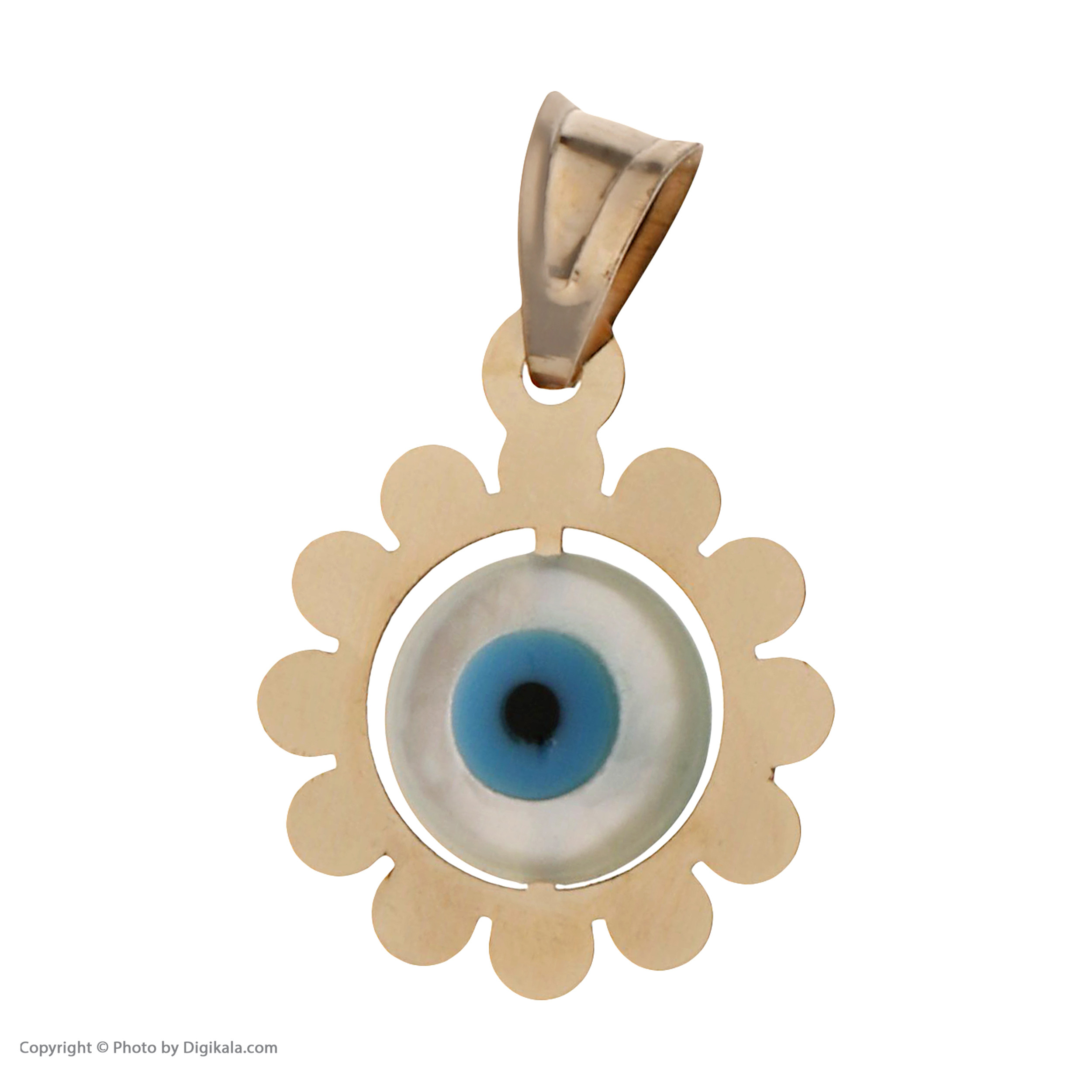آویز گردنبند طلا 18 عیار زنانه مایا ماهک مدل MM1395 طرح چشم نظر