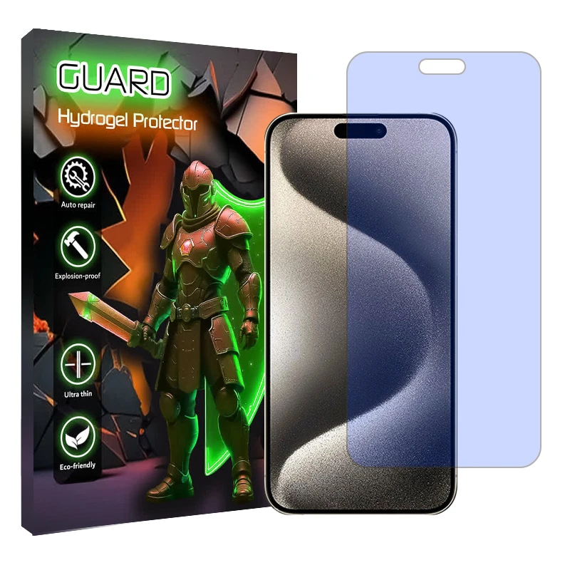 محافظ صفحه نمایش آنتی بلو گارد مدل Tough مناسب برای گوشی موبایل اپل iPhone 15 Pro Max