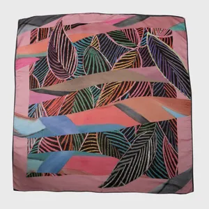 روسری زنانه مدل برگ چهارفصل کد 140 S6200