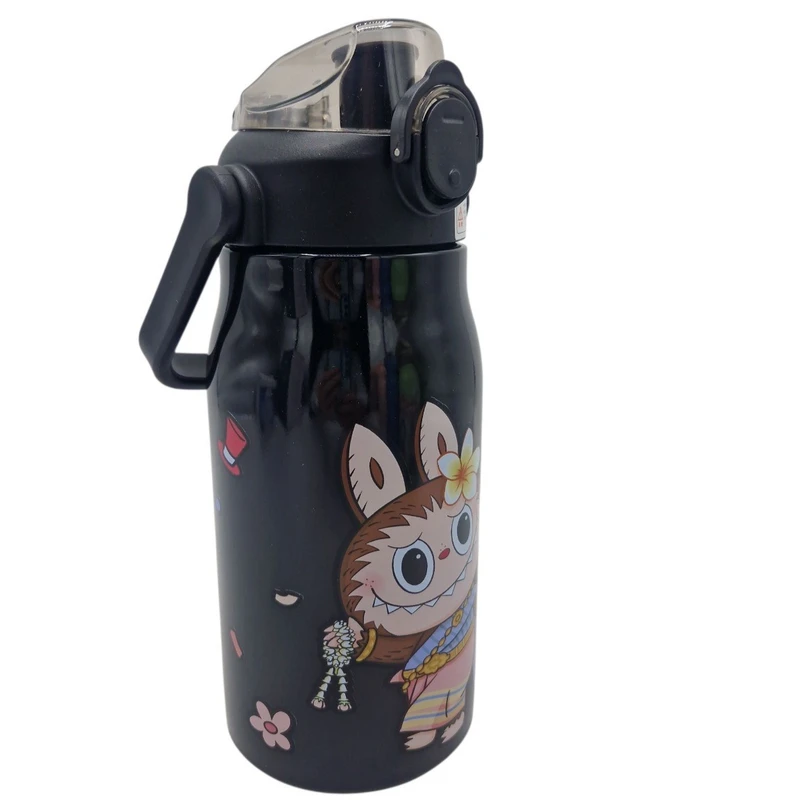 قمقمه کودک مدل فلزی لبوبو طرح فانتزی کد LB_1000 گنجایش ۱ لیتر