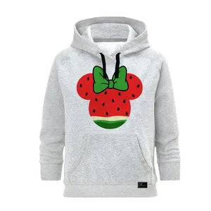 هودی زنانه مدل میکی موس یلدایی کد J154 رنگ طوسی