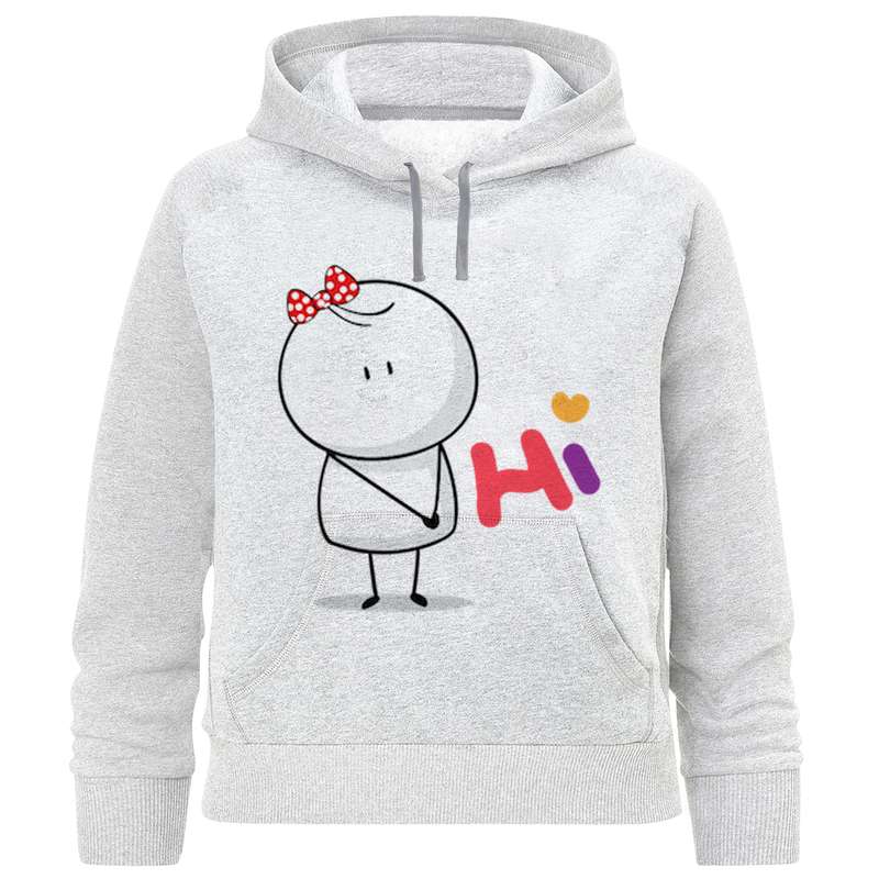 هودی دخترانه مدل آدمک F1006