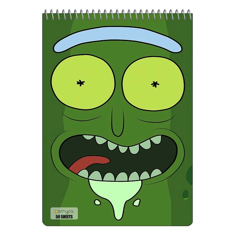 دفتر نقاشی 50 برگ سیمی کارنیکا طرح ریک و مورتی Rick and Morty کد 82083