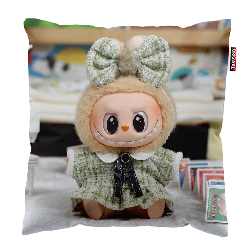 کوسن پاد آفرین مدل عروسک لبوبو کد PK401865 سایز 40*40 سانتی متر